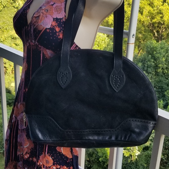 Salvatore Ferragamo Suede Leather Shoulder Bag - Picture 1 of 8